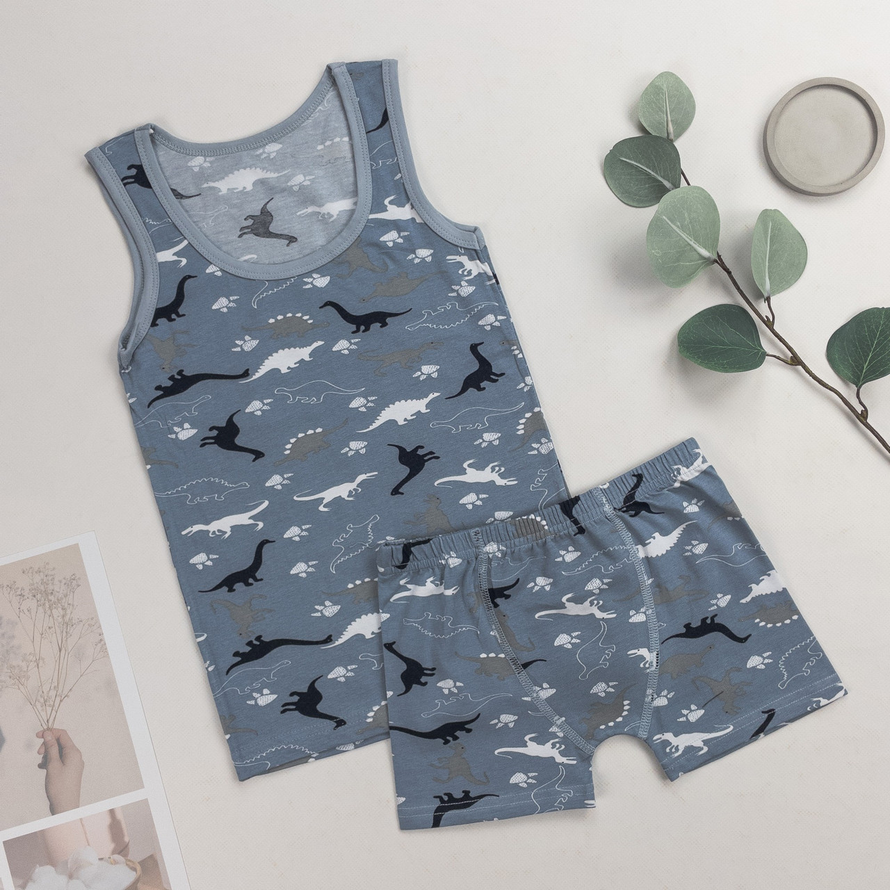 Комплект дитячий (майка та боксери) для хлопчика Nicoletta на 2, 2-3, 4-5, 6-7 років | 1 шт.