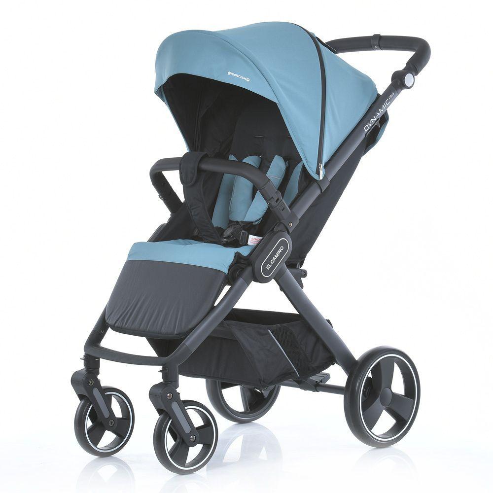 Прогулянкова коляска El Camino Dynamic Pro з регульованою ручкою, EVA колесами, дощовиком, москітной сіткой, чехлом