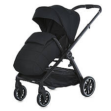 Універсальна коляска Genesis ME 1126 Jet Black 2 в 1 з амортизацією та регульованою ручкою, фото 3