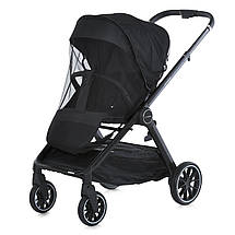 Універсальна коляска Genesis ME 1126 Jet Black 2 в 1 з амортизацією та регульованою ручкою, фото 4