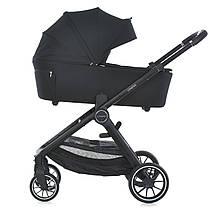 Універсальна коляска Genesis ME 1126 Jet Black 2 в 1 з амортизацією та регульованою ручкою, фото 5