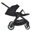 Універсальна коляска Genesis ME 1126 Jet Black 2 в 1 з амортизацією та регульованою ручкою, фото 6