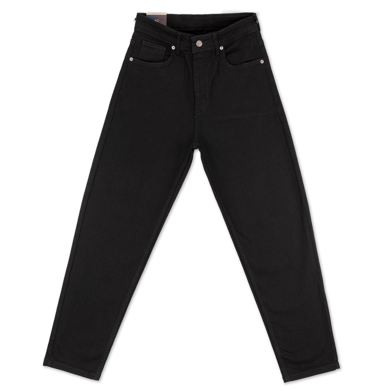 Чоловічі джинси Мом John Lucca чорні, вільний крій, базові, якісні, фото 1