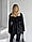 Піджак жакет жіночий теплий демісезонний кашемір вовна на підкладці з поясом розміри 42-48 арт 1687, фото 2