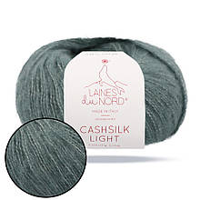 Laines du Nord Cashsilk Light, Аквамарин No3041, пряжа з кашеміром і шовком