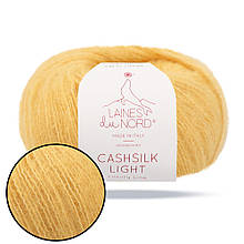 Laines du Nord Cashsilk Light, Жовтий No3103, пряжа з кашеміром і шовком