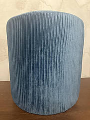 Пуфік Циліндр із текстилю синій 40*45 см Гранд Презент