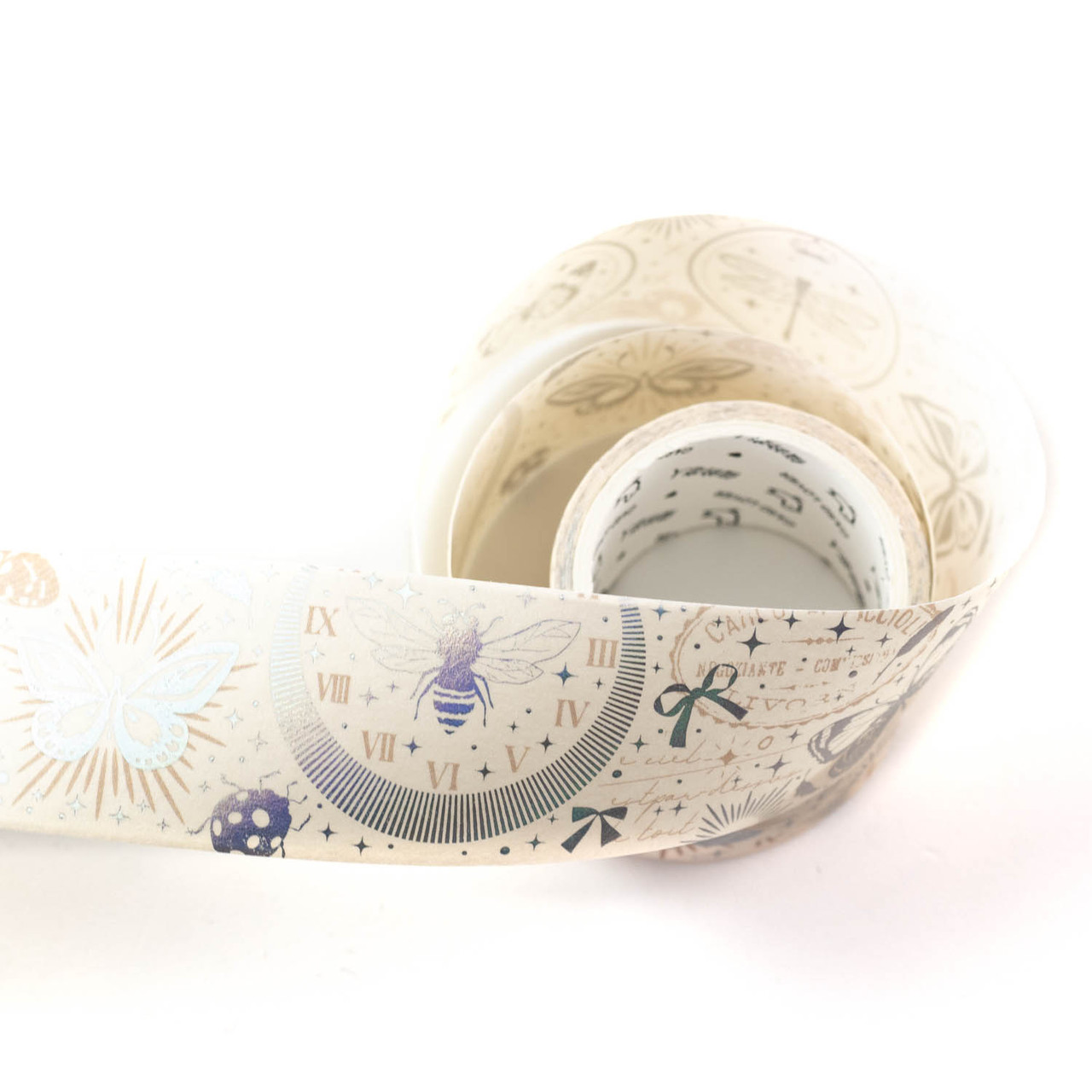 Наліпки в рулоні скотч Ніжні метелики 3см*3м Папір NKL251, фото 1