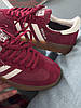 Adidas Spezial Shadow Bordo Velvet жіночі кросівки Адідас Спешіал Бордові вельвет замша демісезон, фото 10