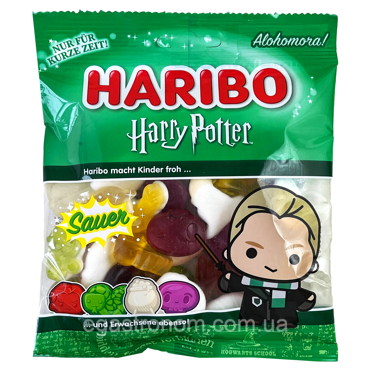 Желейки Гаррі Потер Малфой Харібо Haribo Harry Potter Draco Malfoy 160g 40шт/ящ (Код: 00-00018323), фото 1