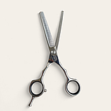 Професійні перукарські філірувальні ножиці для стрижки волосся PROLINE STU 45RT 5,5" 420J2+, фото 2