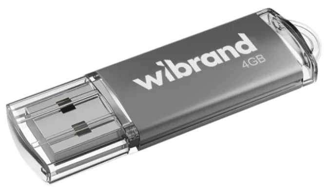 USB Flash 4GB Wibrand Cougar silver