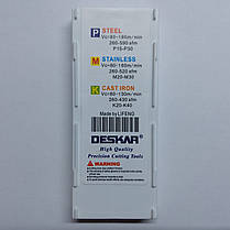 9GR-150 LDA DESKAR (Сталь, Нержавіюча сталь, Чавун) Твердосплавна пластина, фото 2