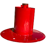 Барабан - кожух з верхньою тарілкою (верхній диск) у зборі для роторної косарки Wirax Z-069/4 - 1.25м Польща, фото 3