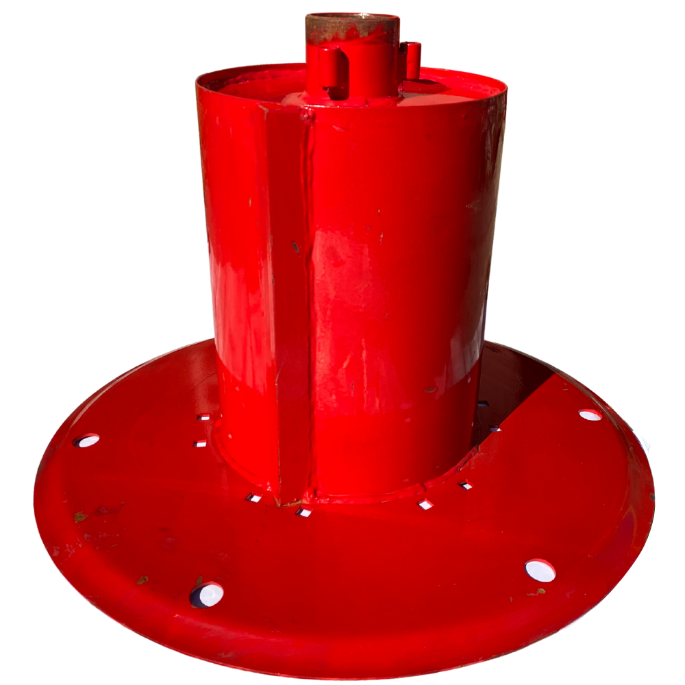 Барабан - кожух з верхньою тарілкою (верхній диск) у зборі для роторної косарки Wirax Z-069/4 - 1.25м Польща, фото 1