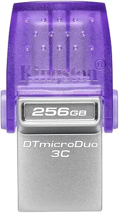 USB Flash 256GB 3.2 Kingston DT Duo 3C 200MB/s dual USB-A + USB-C (DTDUO3CG3/256GB), фото 1
