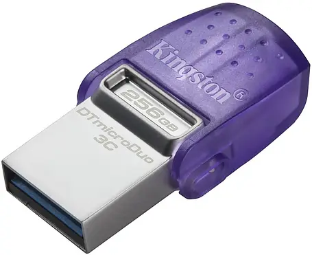 USB Flash 256GB 3.2 Kingston DT Duo 3C 200MB/s dual USB-A + USB-C (DTDUO3CG3/256GB), фото 2