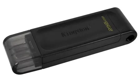 USB Flash 256GB 3.2 Kingston DT70 Type C black