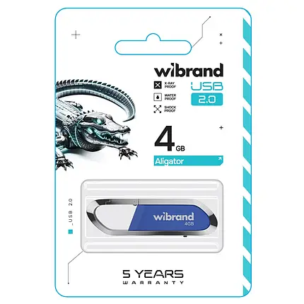 USB Flash 4GB Wibrand Aligator blue, фото 2