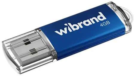 USB Flash 4GB Wibrand Cougar blue, фото 1