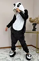 Пижама женская кигуруми Kigurumi для женщин девушек взрослых и подростков панда Аниме Черное (1016)