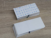 Наклейки на клавіатуру прозорі