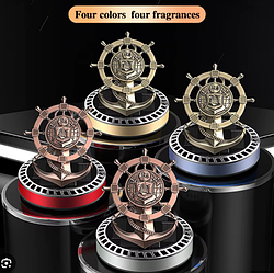 Автомобільний ароматизатор на сонячній батареї Штурвал колір рандом