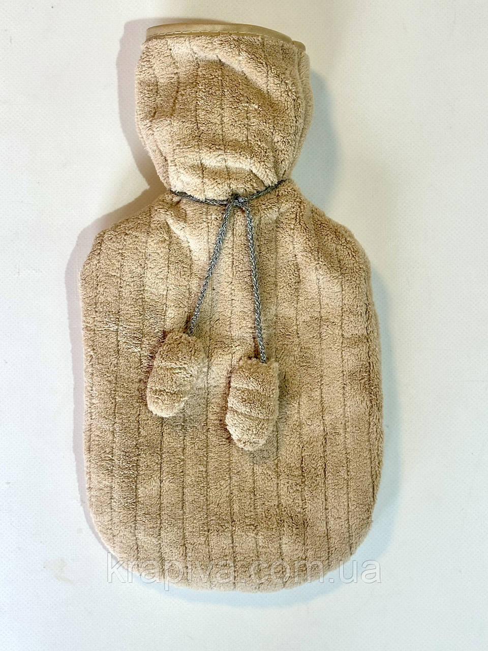 Грілка багаторазова водна в чохлі, водяна гумова грелка тепла для тіла рук ніг, дитяча доросла тип А, фото 1