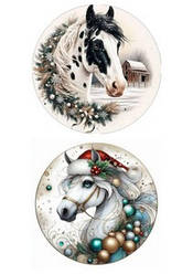 Вафельна картинка для кондитерських виробів "Символ року 2026", (лист А4)