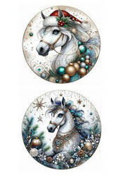 Вафельна картинка для кондитерських виробів "Символ року 2026", (лист А4)