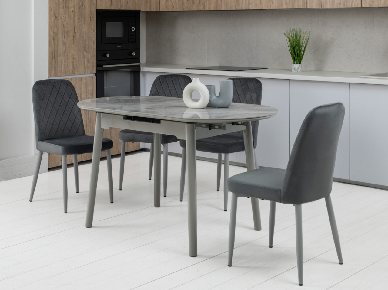 Керамічний стіл TM-85 ребекка грей + сірий, фото 1