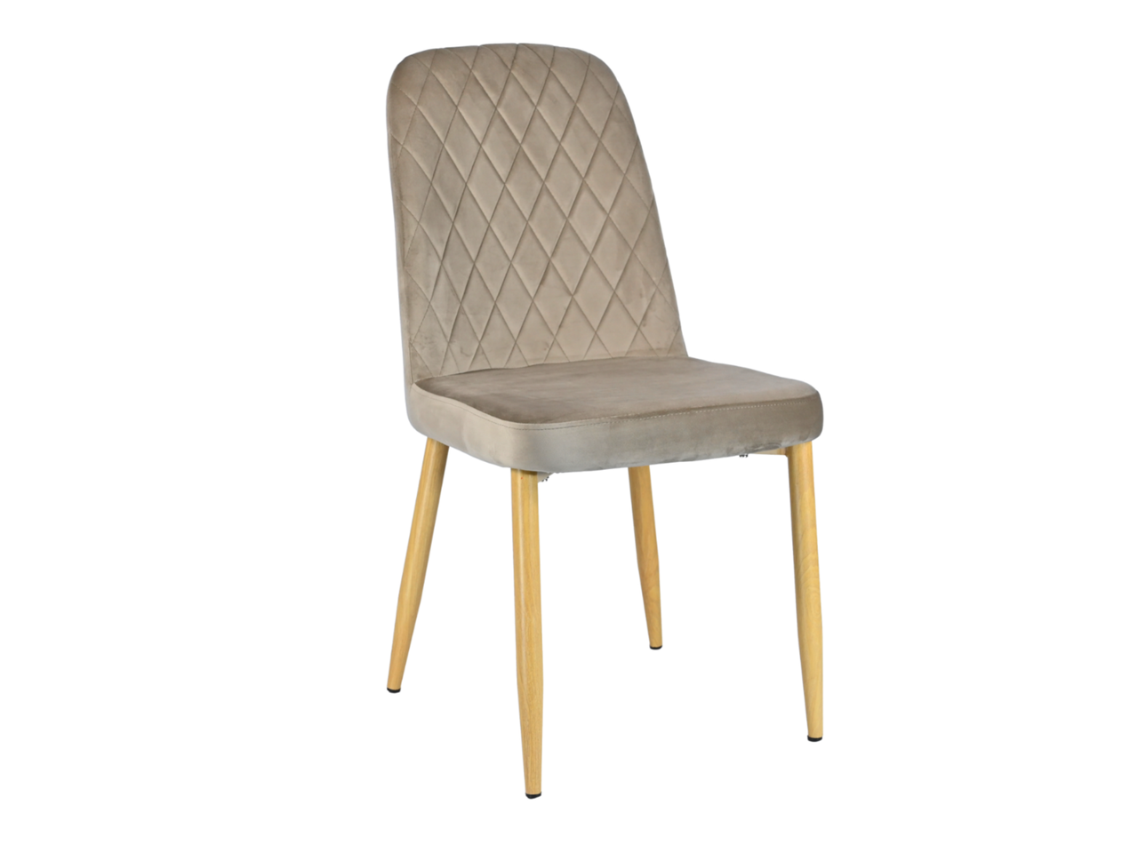 Стілець N-44 капучино велюр + дуб, фото 1