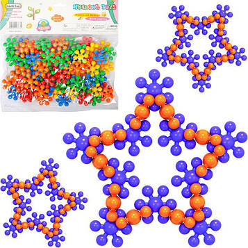 Конструктор для дітей «Сніжинка» сприяє розвитку уяви, логіки, дрібної моторики та координації рухів