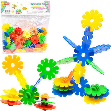 Конструктор для дітей «Ромашки з кулькою» сприяє розвитку уяви, логіки, дрібної моторики та координації рухів