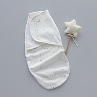 Кокон пелюшка на липучці "Молочний зірки" футер з начосом 56 (0-1міс)