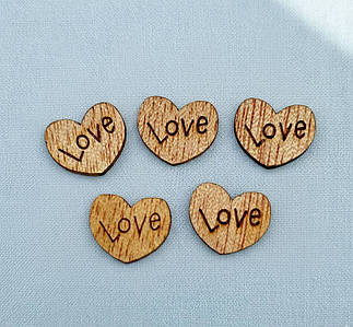 Дерев'яний декор / Упаковка - 10 шт / 1*1,2см / №19