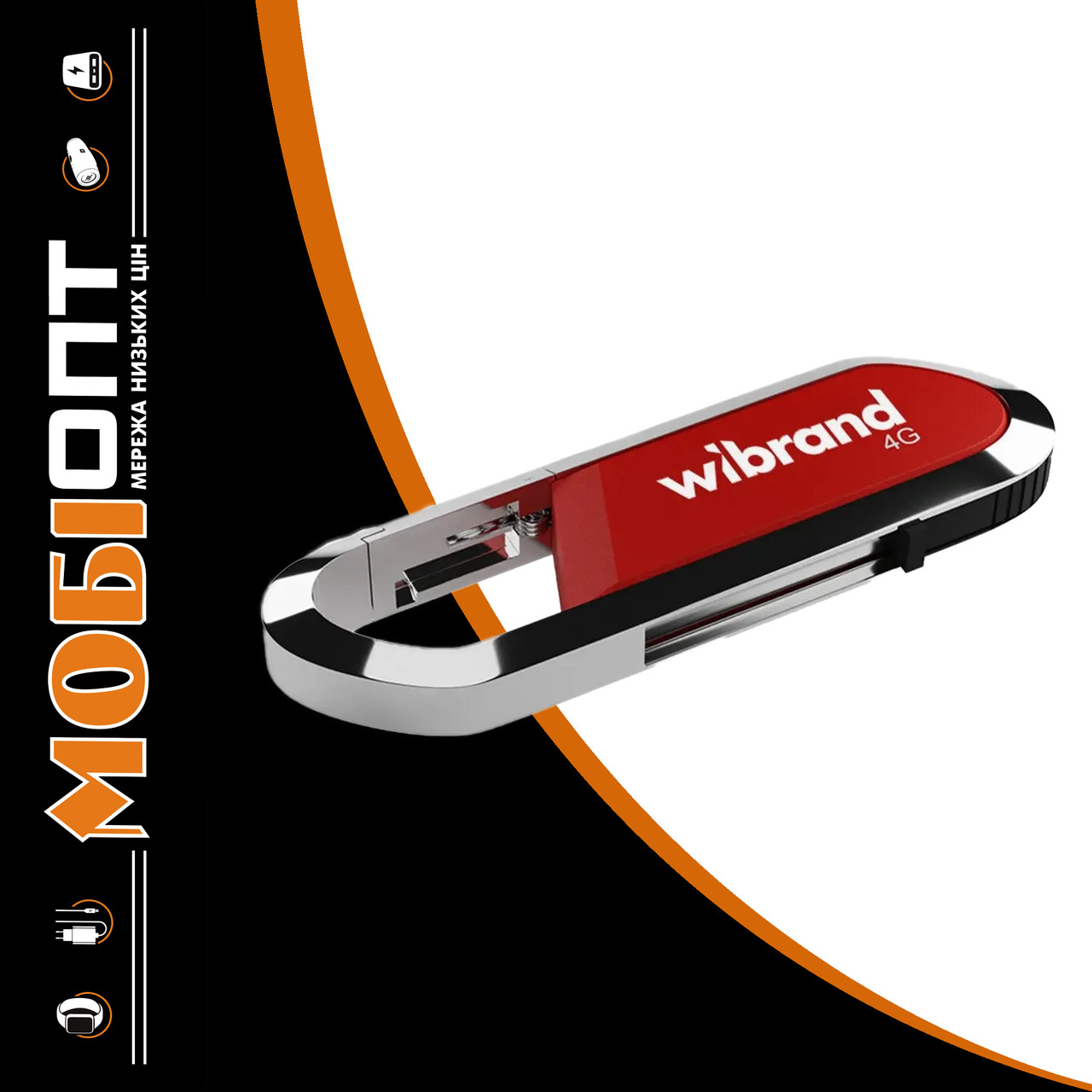 USB Flash 4GB Wibrand Aligator red