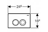 Клавіша Geberit Delta 21 для інсталяції, біла (115.125.11.1), фото 2