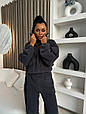 Костюм спортивний жіночий Модель: 1512-308 Колір: графіт, чорний, молоко, хакі, шоколад, фото 5