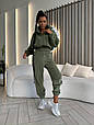 Костюм спортивний жіночий Модель: 1512-308 Колір: графіт, чорний, молоко, хакі, шоколад, фото 9