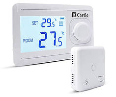 Терморегулятор програматор Castle AC8038G-RF з радіоканалом, настінний