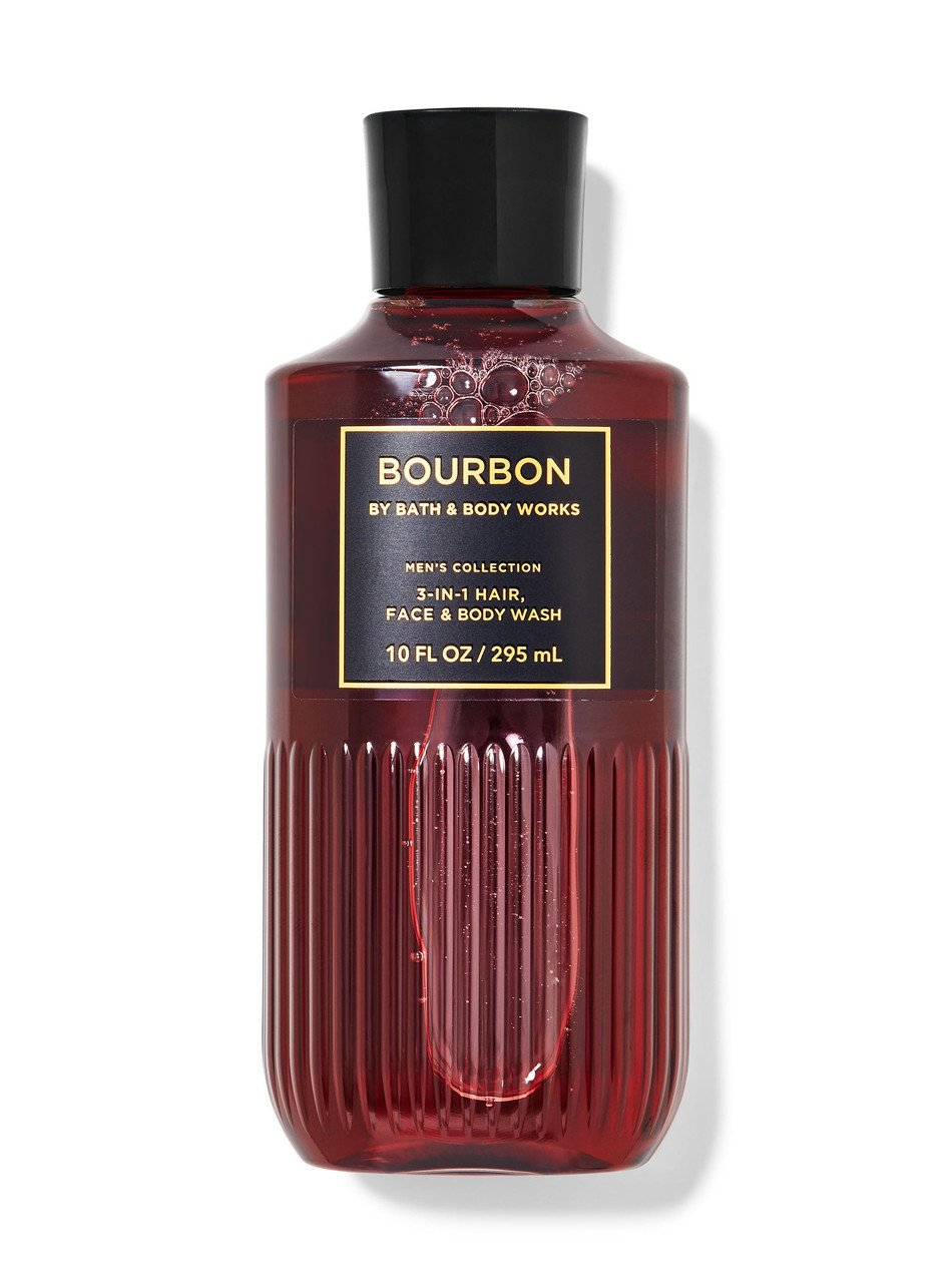 Гель 3-в-1 для волосся, обличчя та тіла Bath & Body Works — Bourbon / 295 мл, фото 1