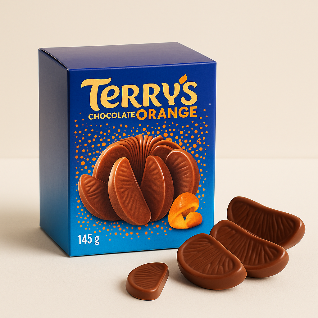 Апельсин у молочному шоколаді "Terry's Chocolate Orange Exploding Candy 147 гр. Велика Британія, фото 1