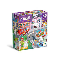 Дитячий віммельпазл "Містечко професій" 300662, 60 елементів