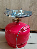 Газовий балон на 5 літрів із пальником Балон газовий кемпінг "JAN Svarka" Газовий балон для готування пікнік, фото 3