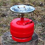Газовий балон на 5 літрів із пальником Балон газовий кемпінг "JAN Svarka" Газовий балон для готування пікнік, фото 7