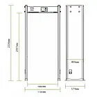 Арочний металодетектор-рамка ширина 1 метр ZKTeco ZK-D1065-Wide, фото 4
