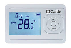 Терморегулятор програматор Castle AC8048G без радіоканалу, настінний
