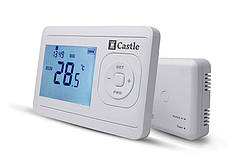 Терморегулятор програматор Castle AC8048G-RF з радіоканалом, настінний