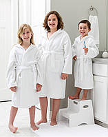 Дитячий махровий халат для готелів білий 450 г/м2  2-4 р  4-6 р  6-8 р  8-10 р. 10-12
